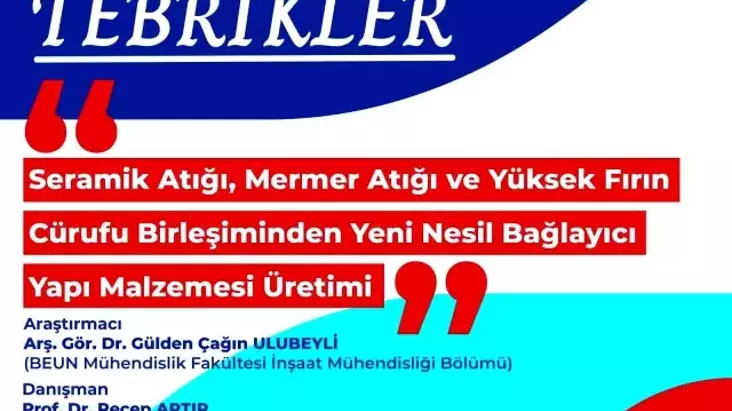 Zonguldak Üniversitesi’nden Patentli Yeni Nesil Yapı Malzemesi