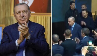 Erdoğan salona girerken çalan şarkı bir hayli manidar